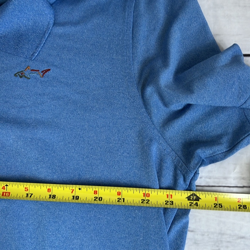 GREG NORMAN Blue Play Dry Quick Dry Fishing Golf Polo Shirt Men's Size XLarge - Picture 3 of 7
